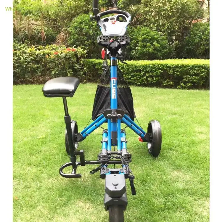 

Hot Selling Golf Trolley Three Wheel Trolleys Push Golf Trolley With Seat