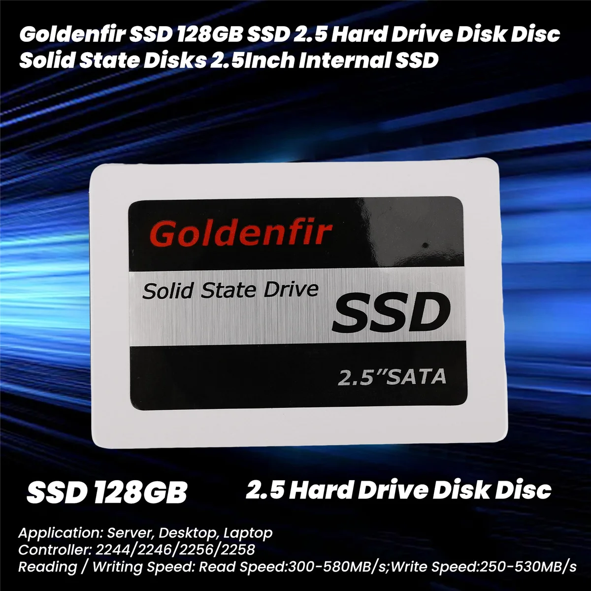 

Модернизированный твердотельный накопитель Goldenfire SSD, 128 ГБ, твердотельный накопитель 2,5 дюйма, внутренний твердотельный накопитель