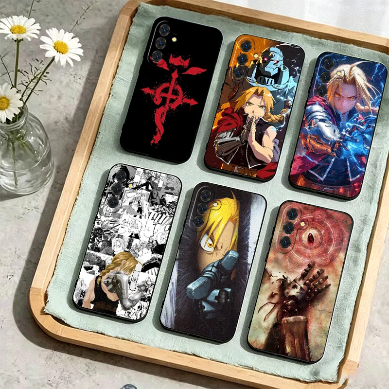 F-ullmetal A-Alchemist Anime Phone Case For Samsung Galaxy A17 A16 A15 A14 A13 A57 A56 A55 A54 A53 A37 A36 A35 A34 A33 A27 A26 A