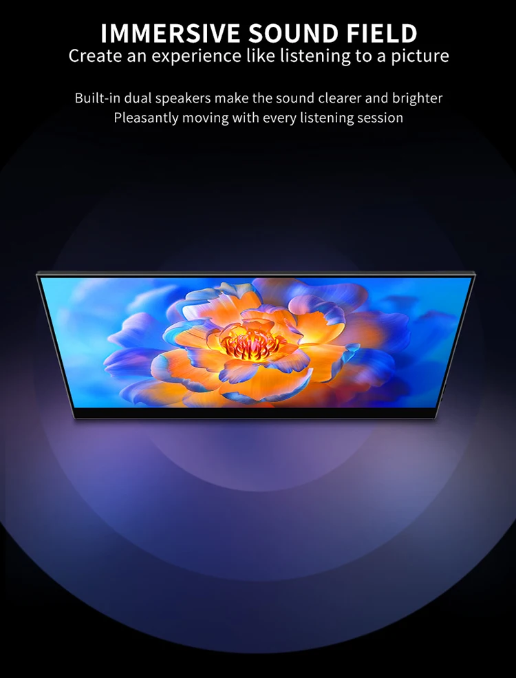 13,3 Zoll 4K OLED Touchscreen Tragbarer Monitor 3840*2160 mit Typ-C HDMI-kompatibel für Handy PC Laptop Gaming Monitor – Detail 19