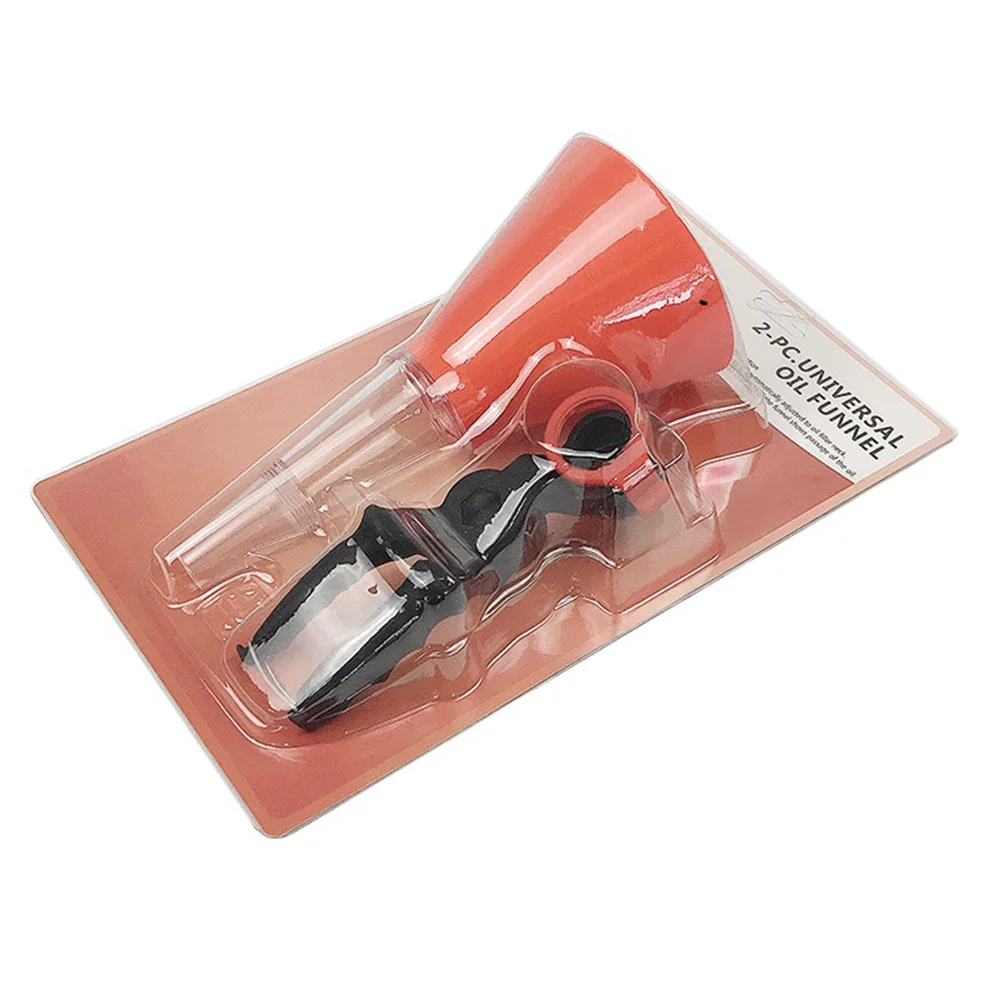 

Engine Oil Filling Funnel Plastic Clamp Motor Oil Auto Motorcycle Liquid Spillage Prevention