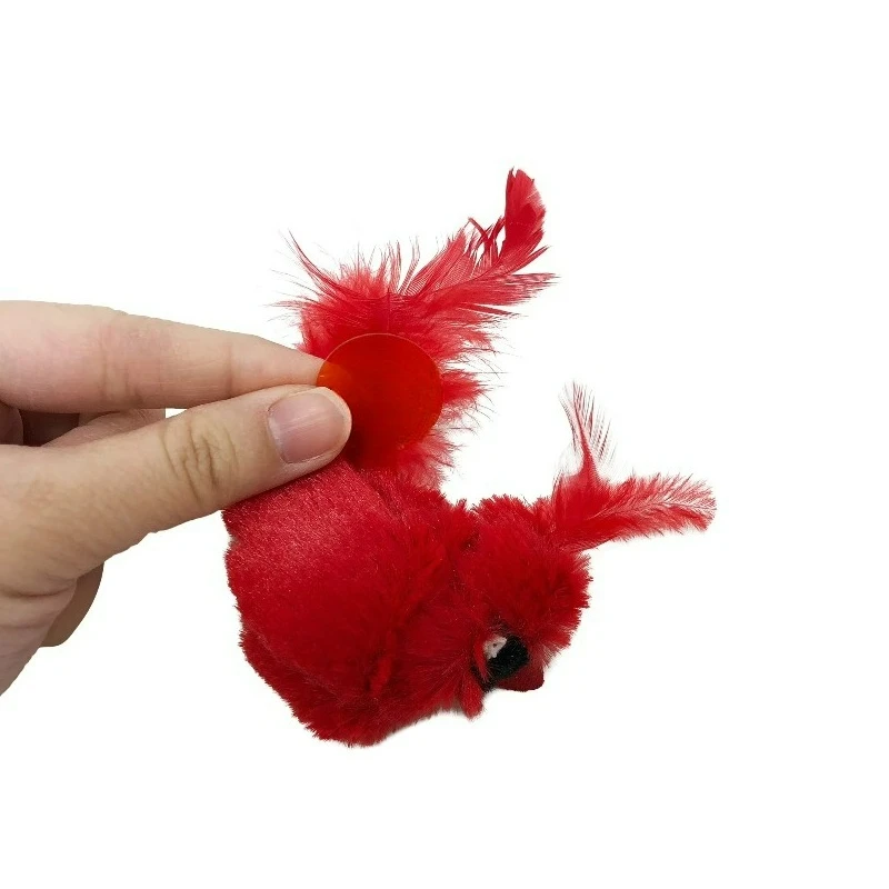 Real Birds Interactive Indoor Catnip Cat Toys for All Cats with Bird Chirping Electronic Sound