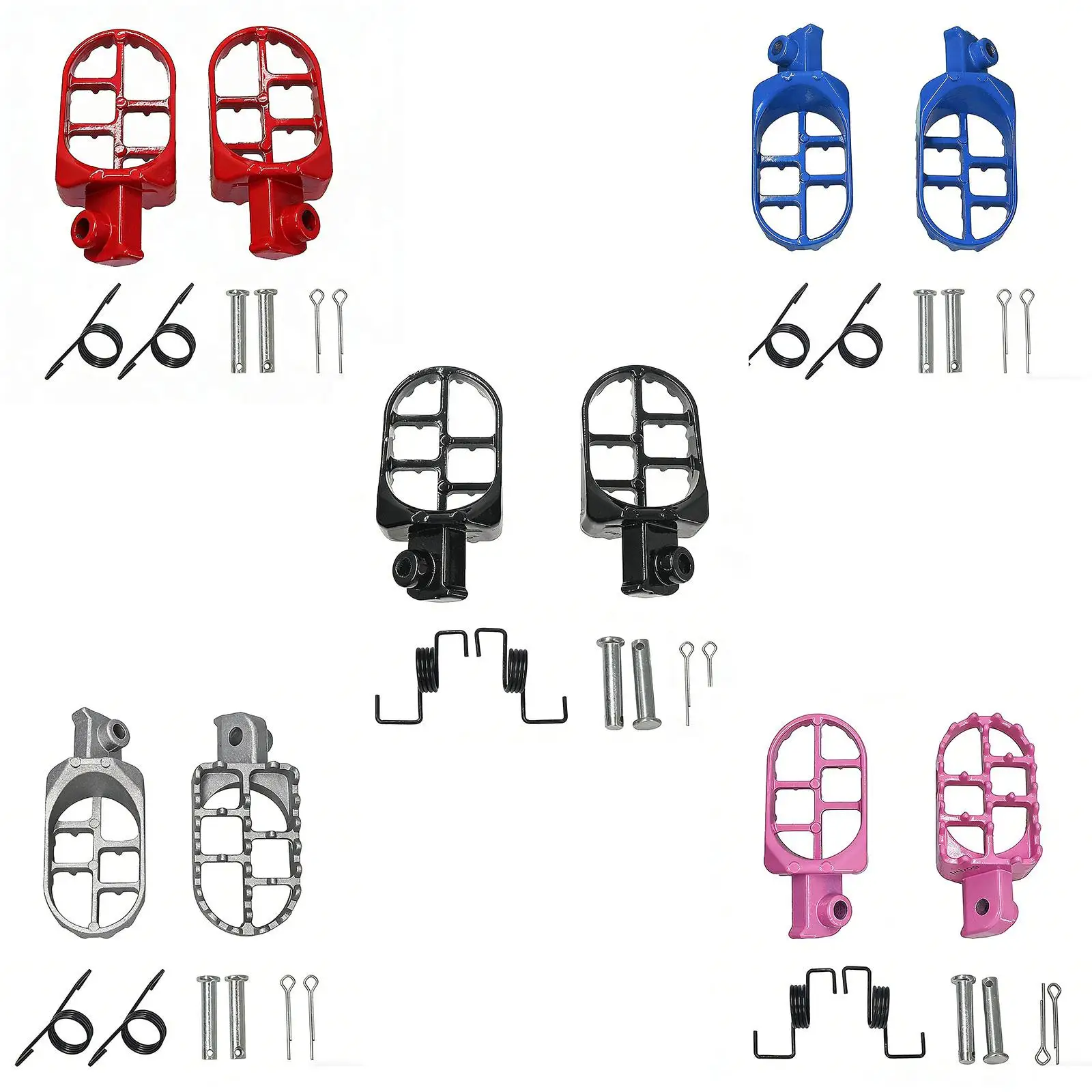 Motorcycle Foot Pegs Pair Comfortable Footrests Practical Dashboard Accessories for Yamaha PW