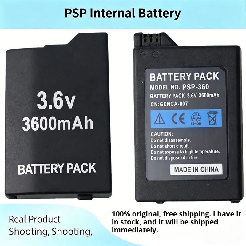 Brand new 3.6V 3600mAh rechargeable built-in battery for Sony PS Lite PSP 2th PSP-2000 PSP-3000 PSP-3004 game console