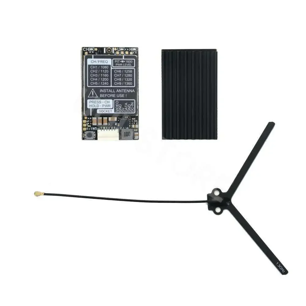 1,6 W 1,3 G VTX Sendermodul 25 mW/1600 mW 9CH FPV 7-36 V für RC FPV Langstreckenflugzeug