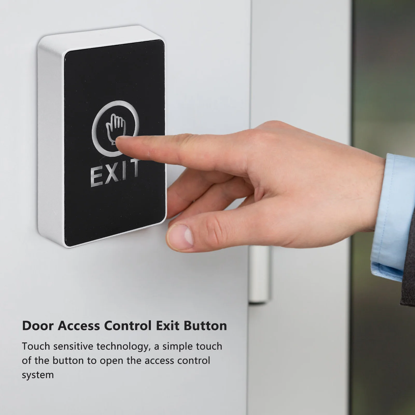 ZK30 Door Access Control Exit Button Waterproof Wear Resistance Easy to Install for Office School Hospital