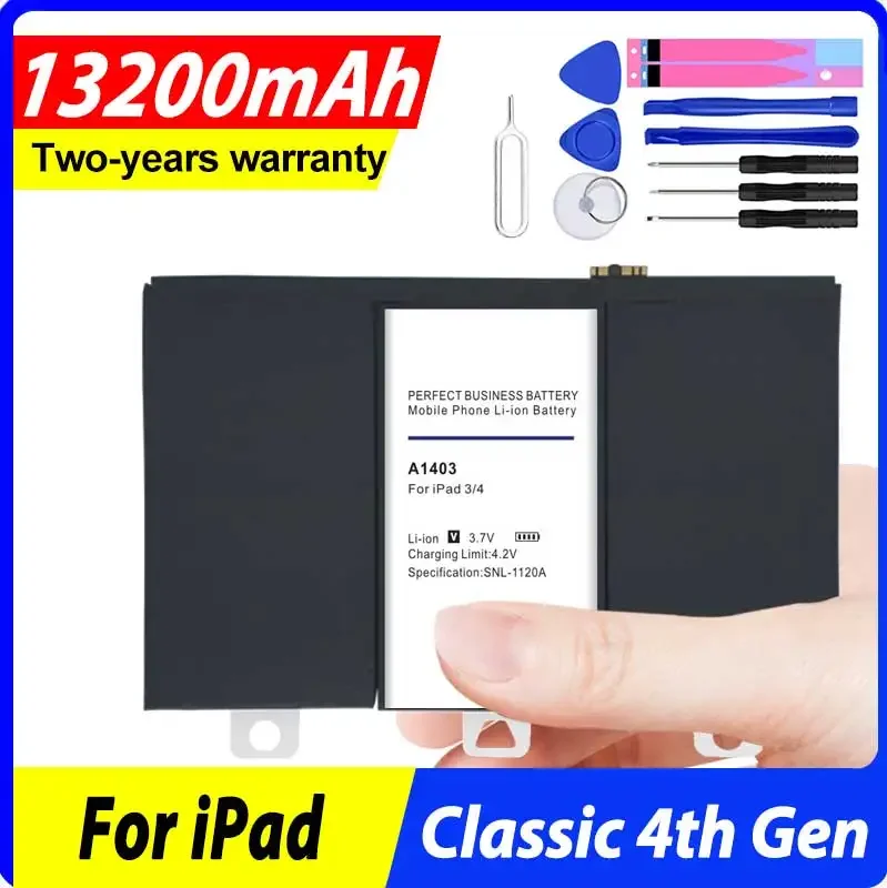 100% New 13200MAh Bateria Dành Cho iPad 3 4 IPad3 iPad 4 A1458 A1403 A1416 A1430 A1433 A1459 A1460 A1389 pin Còn Hàng