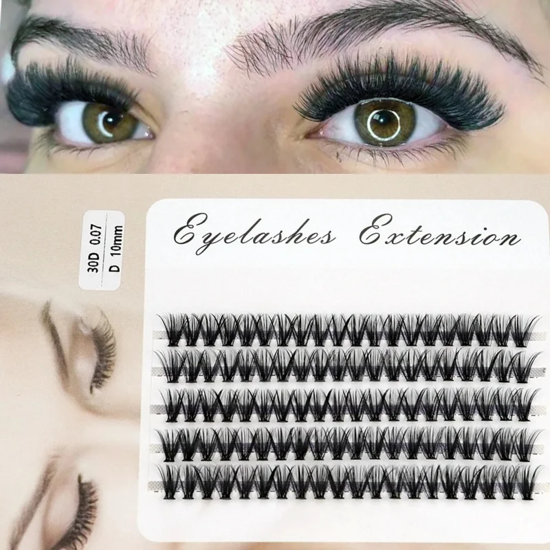 100 clusters mink Lashes Soft Natural Eyelashes 3D Russia Manga Eyelashes Daily Dating Makeup Eyelash Lashes wholesale Wispy