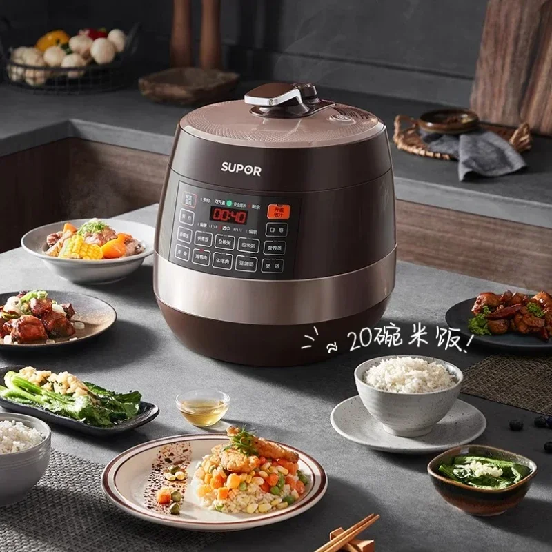 Electric Pressure Cooker Household Double Bile 6L Intelligent Reservation Large-capacity Rice Cooker Multi-function  new