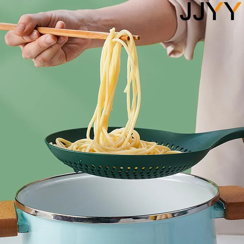 Coladores de cuchara grandes, coladores, espumadera, cuchara ranurada, colador de cocina, cucharón con mango largo, herramientas de cocina Stonego