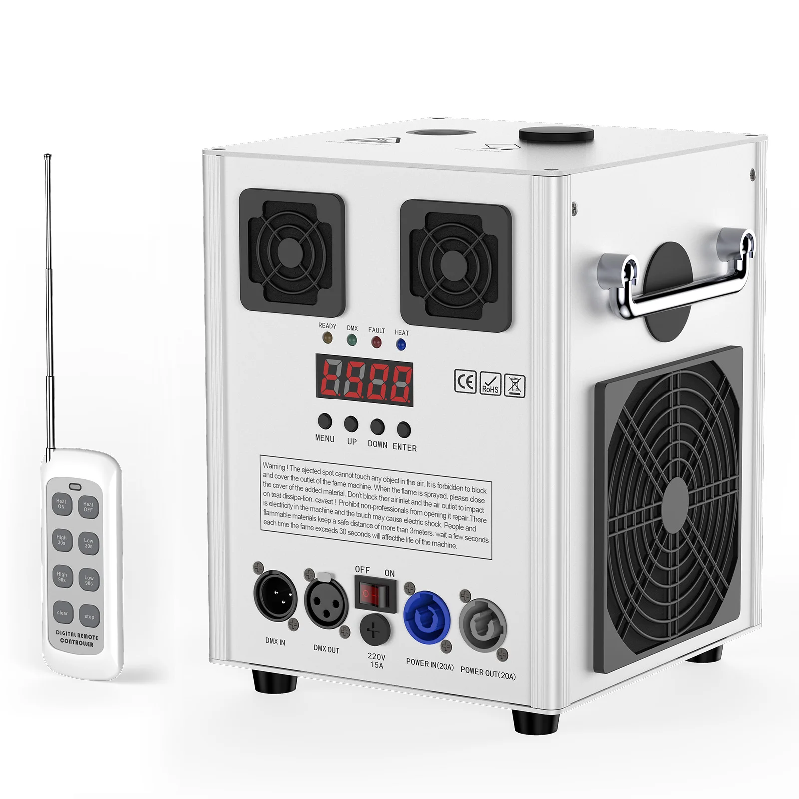 

U'King 700W Cold Sparks Machine DMX Control Stage Equipment Top Spraying Electronic Flower Spraying Machine for Wedding Show