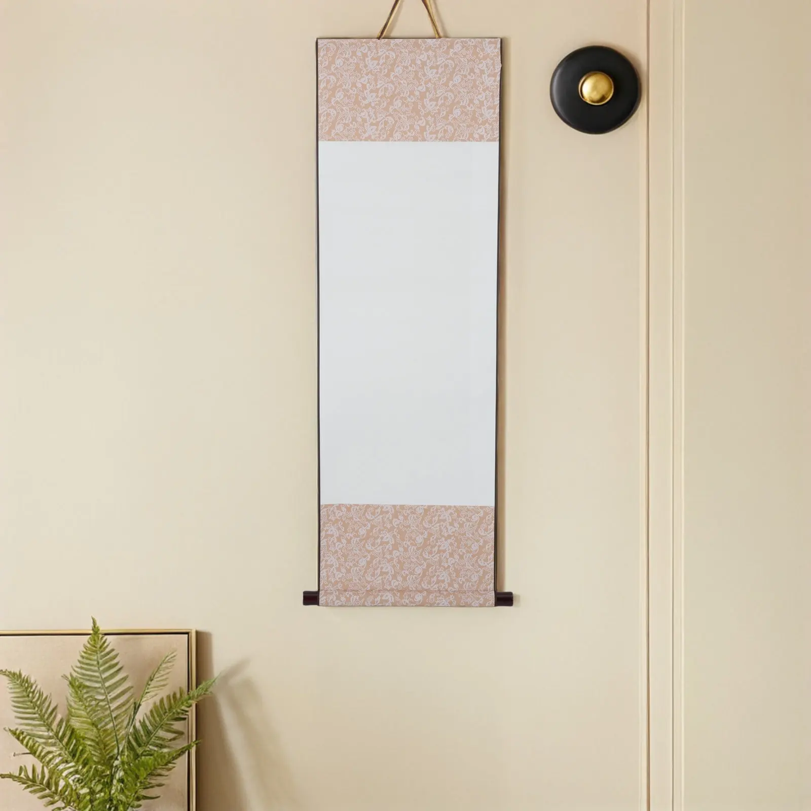 2Pcs Blank Chinese Calligraphy Scrolls Perfect for Wall Hanging Drawing Practice DIY Project Office Use Xuan Paper 35.4x11.4