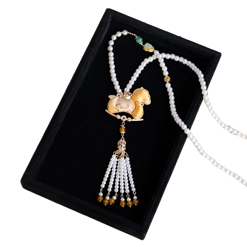 2026 New Style Song Brocade Fortune Horse Pendant Intangible Heritage Zodiac Bag Charm Accessory Gift Box Festival Present