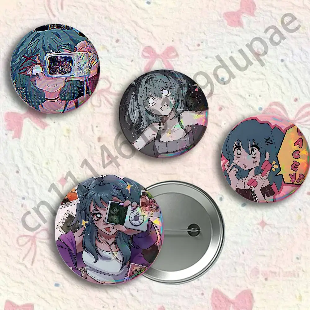 Hot Horror L-Laceys Games Badges 25 32 44 58 75 mm Round Customizable Wholesale Fan goods Self-made fan freebies