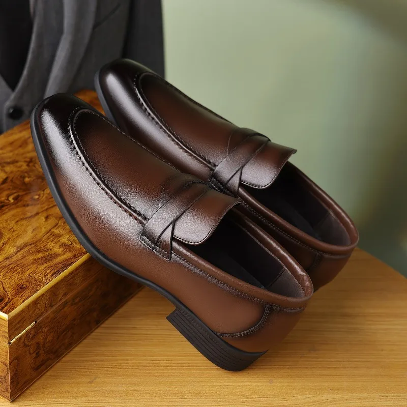 

Men Casual Leather Shoes Classic Business Dress Shoes Soft Comfort Driving Shoe Handmade Men Loafers Office Shoes Zapatos Hombre