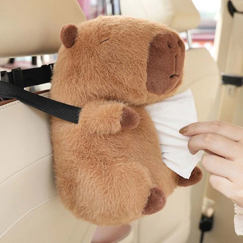 Practical Tissue Box Cartoon Capybara Shaped Paper Towel Dispenser