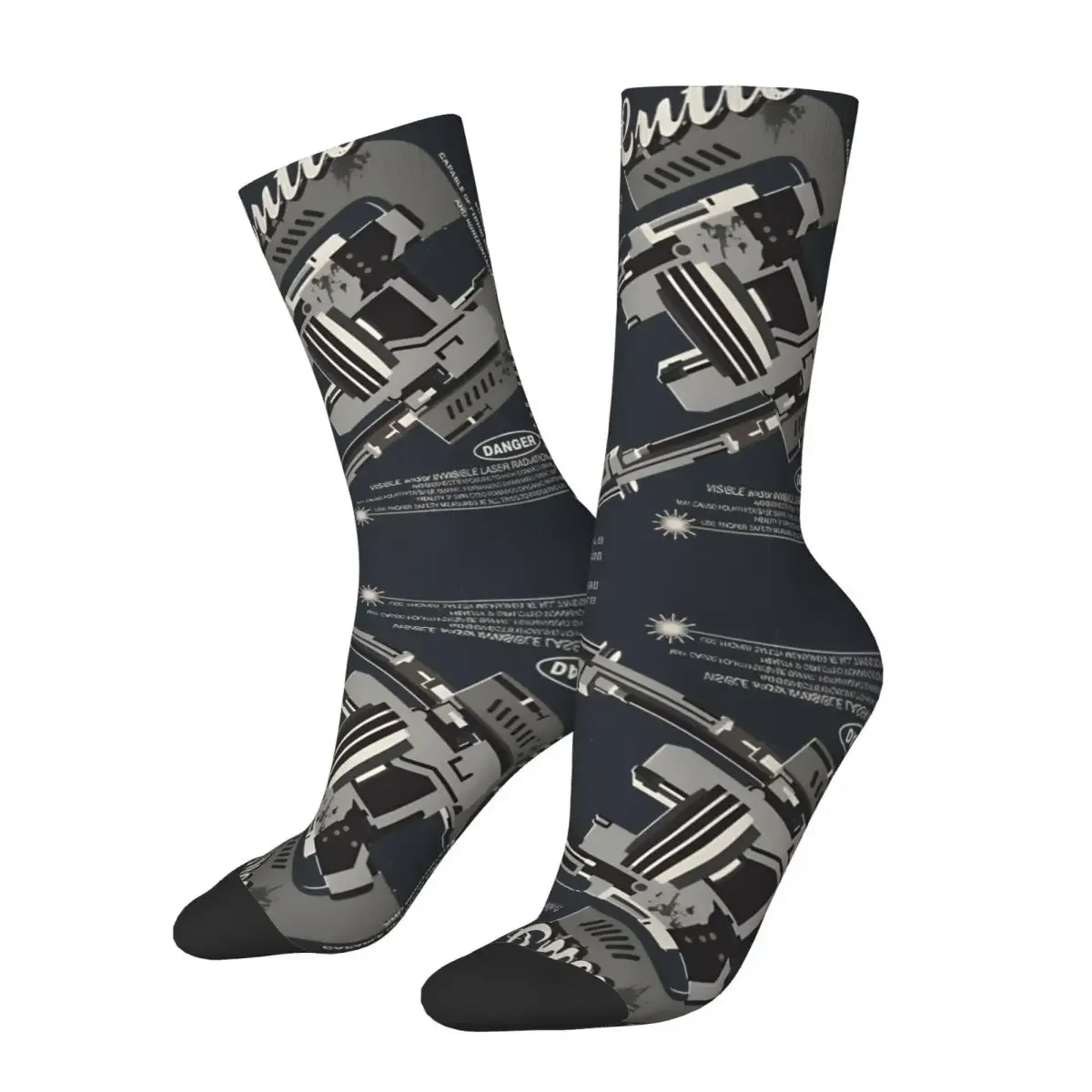 Funny Plasma Cutter Men's Socks Retro Harajuku Dead Space Hip Hop Novelty Seamless Crew Crazy Sock Printed official-website