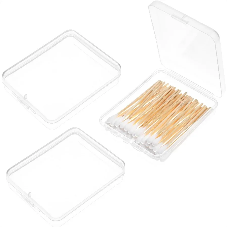 กล่องใส่ทิปสำหรับเดินทาง 3 ชิ้น กล่องใส่ทิปพกพาสำหรับเดินทาง ที่ใส่แผ่นสำลีขนาดพกพา กล่องใส่ทิปสำหรับเครื่องสำอาง กล่องใส่ฟองน้ำสำหรับเครื่องสำอาง