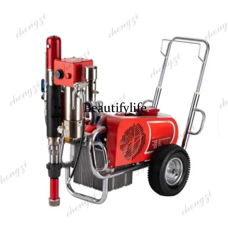 AS High-speed rail ultra-high pressure oil-based polyurethane sprayer single  double component waterproof coating putty powder