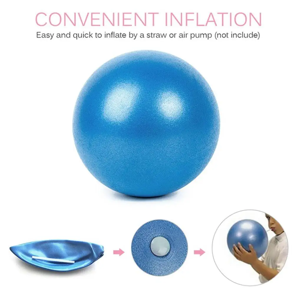 25cm Pilates Ball Explosion-proof Yoga Core Ball Indoor Balance Exercise Gym Ball for Fitness Pilates Equipment X6G5