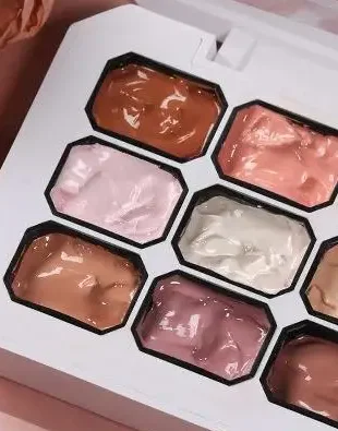 

9 цветов градиентная палитра гель для рисования с 50/100 шт. мини-набором губок французский гель-лак с эффектом омбре для пигментированного маникюра