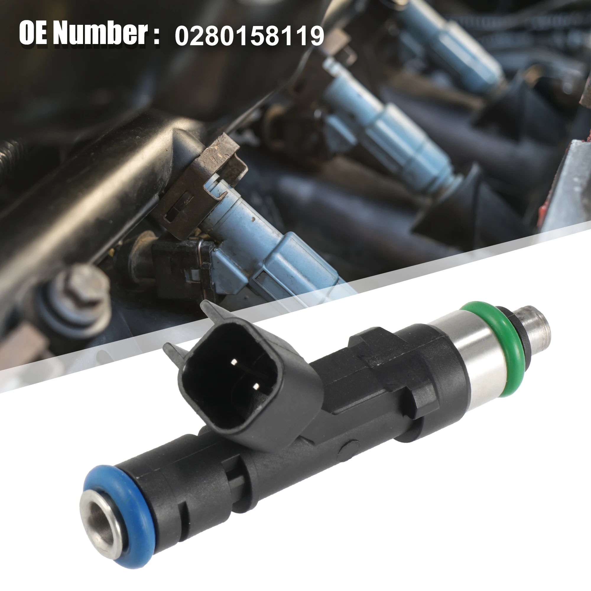 

UXCELL 6 шт. 0280158119 04861667AA Топливные форсунки для Jeep Wrangler 3.8L V6 2007-2011