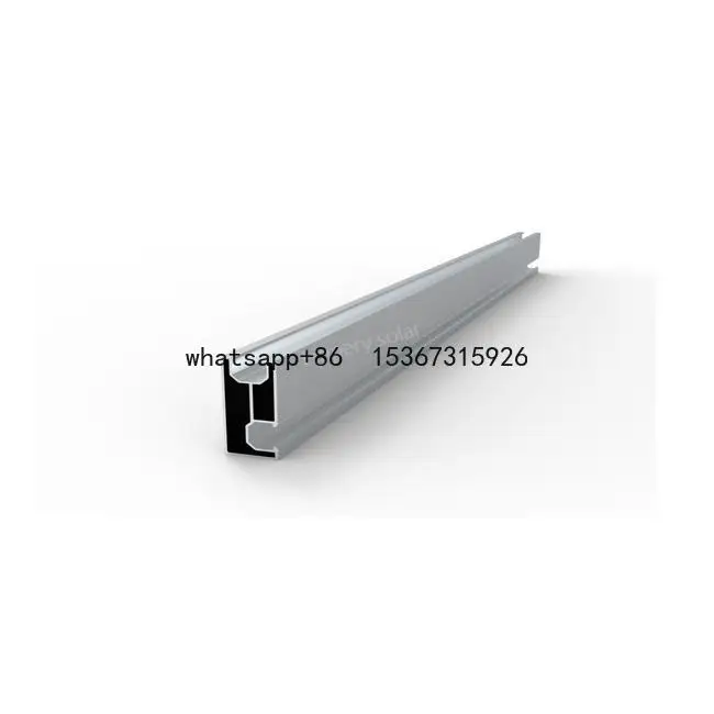 35*80mm solar energy accessory roof tracks commonly used in Europe silver solar panel rails