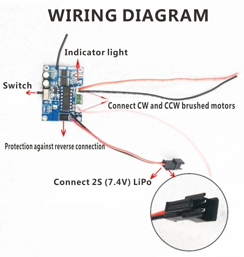 Apisqueen-ブラッシュレギュレーターbm70,7.4v-12v,souster/cam/pusher,rcボート/rov/trawler/robot/auv用のブラシセット