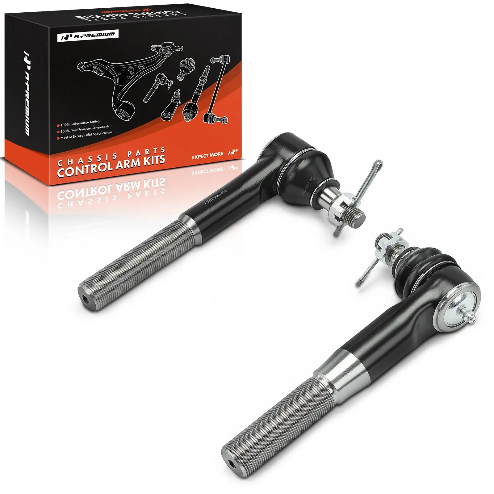 A-Premium 2x Front Outer Tie Rod End for Ford Excursion 2000-2005 F250 Super Duty F350 Super Duty 1999-2007