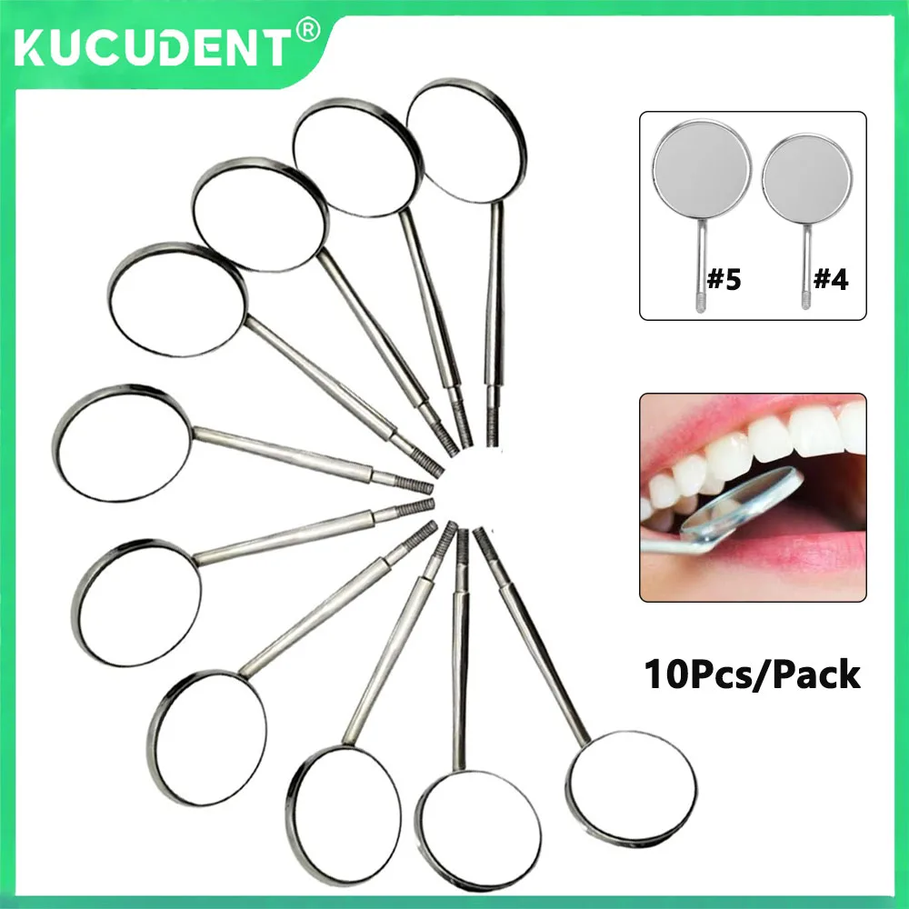 

12 шт./кор. стоматологические зеркальные головки для рта, конусная розетка из нержавеющей стали # 4 # 5 20 мм 22 мм противотуманные инструменты для ухода за полостью рта на передней поверхности