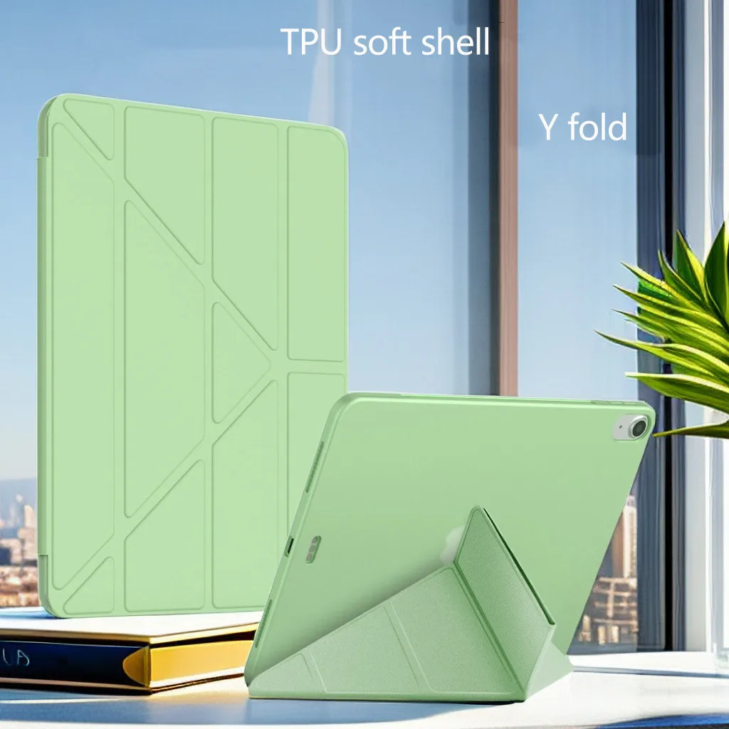 Case For iPad 10th 10.9 Pro 11 Air 5 Air 4 10.2 9th 8th 7th Air 3 2 1 6th 5th 9.7 Mini 6 5 4 3 2 1 Smart Y-Folding Stand Cover