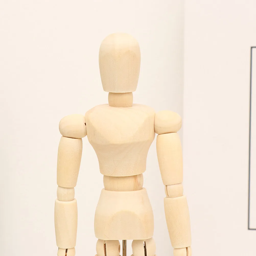 4Pcs Wooden Flexible Joint Human Proportion Figure Sketch Aid for Animation Students Drawing Scale Shadow Reference Home Decor