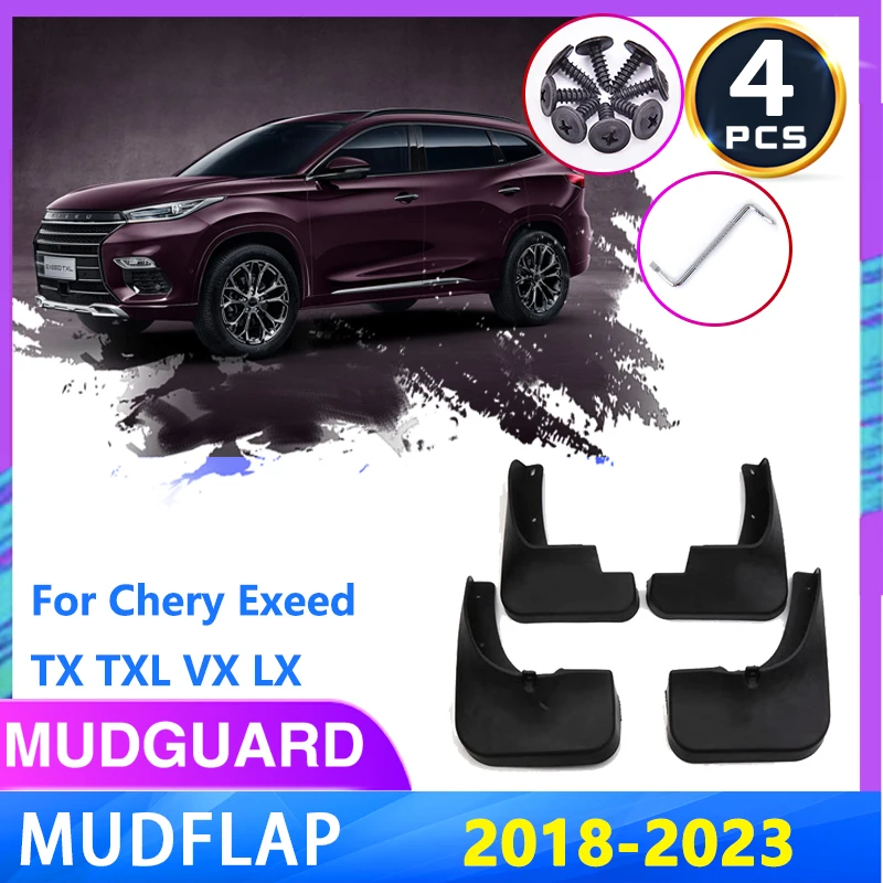 

Car Mudguards For Chery Exeed TX TXL 2022 VX LX 2018~2023 Mudflap Fender Mud Flaps Guard Splash Front Rear Wheel Accessories