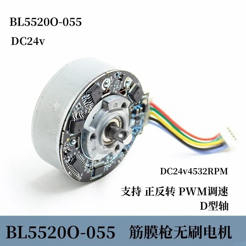 5520 brushless DC motor 24V high power D-axis PWM speed regulation forward and reverse fascia gun motor
