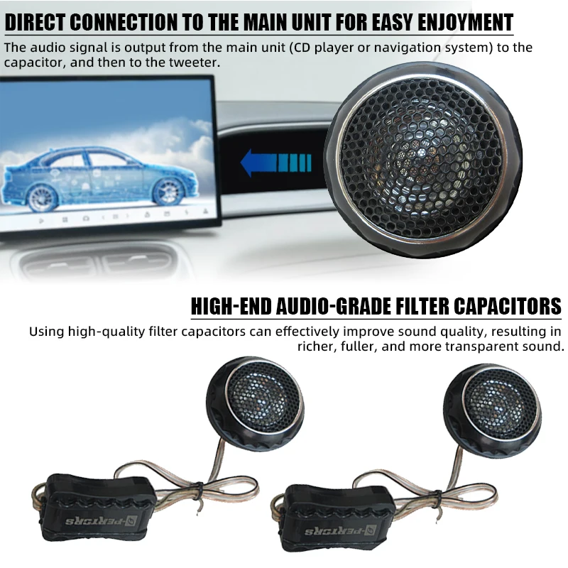 280W (2 stuks * 140W) Auto Twe - Car Audio Tweeter Silk Dome recensie en prijs