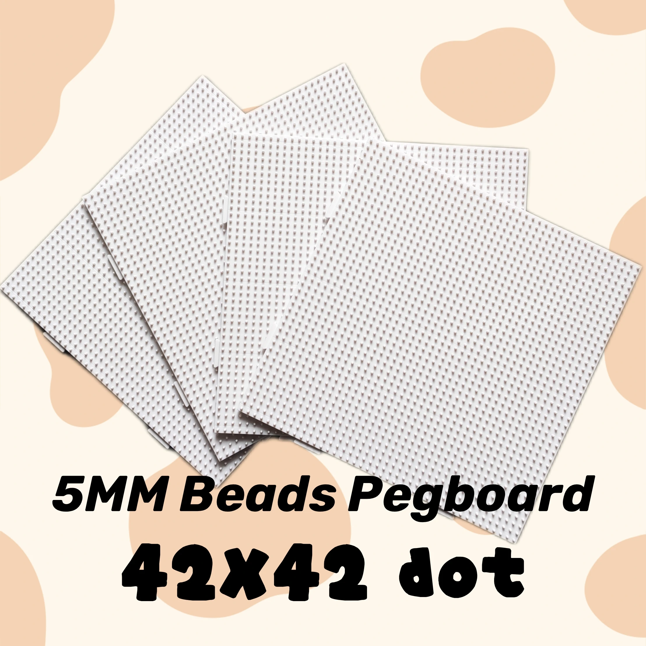 

Железная перфорированная доска 5 мм, 42x42 точки, 21 см, для термомозаики, подарок для детей, пиксель-арт, DIY-пазлы, высокое качество, ручная работа