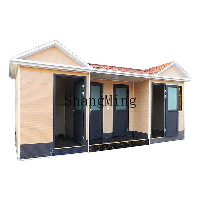 

DHY carved mobile toilet scenic public toilet shower outdoor public