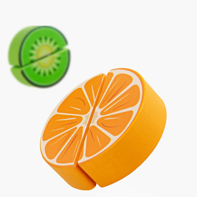 Juego de simulación de madera, comida de imitación, frutas, verduras, juguetes para niños