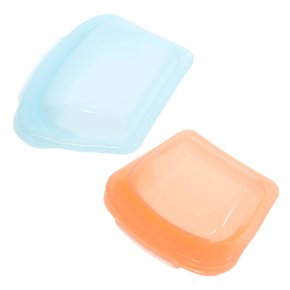 

2Pcs Reusable Medicine Pouches Clear Silicone Pill Case Portable Travel Organizer Small Sealable Pill Storage Bags