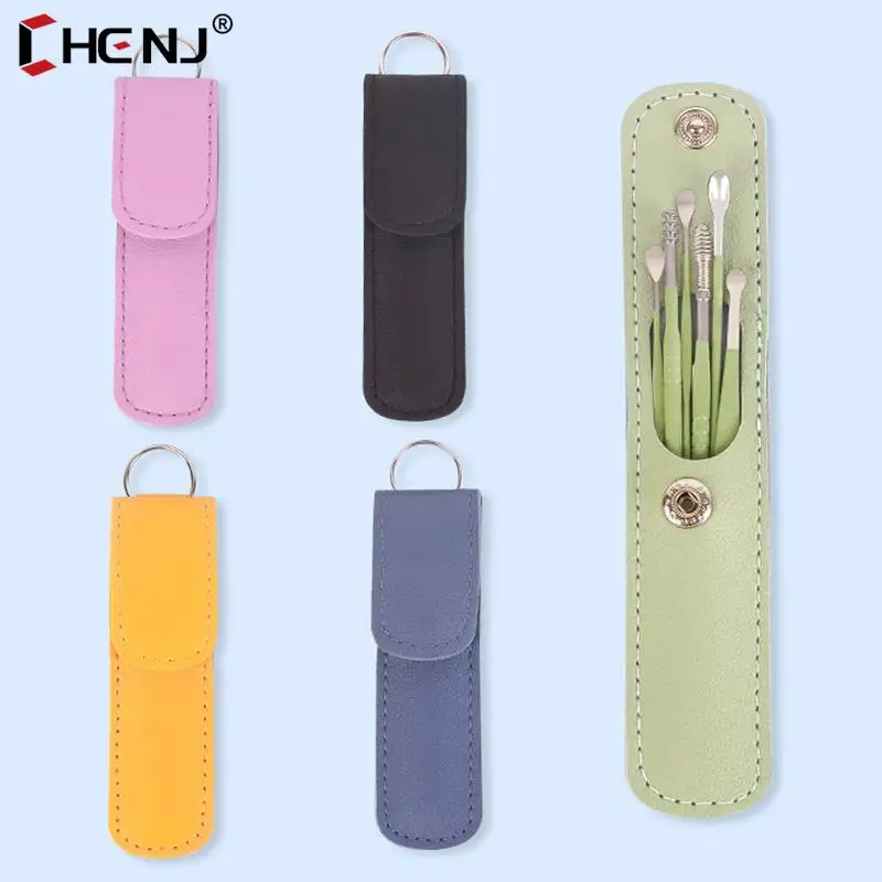 6pcs/Set Ear Cleaner Set Earpick Ear Wax Remover Ear Spoon Curette Ears Cleaning Spiral Earpick Easy Earwax Removal Ear Cleaner