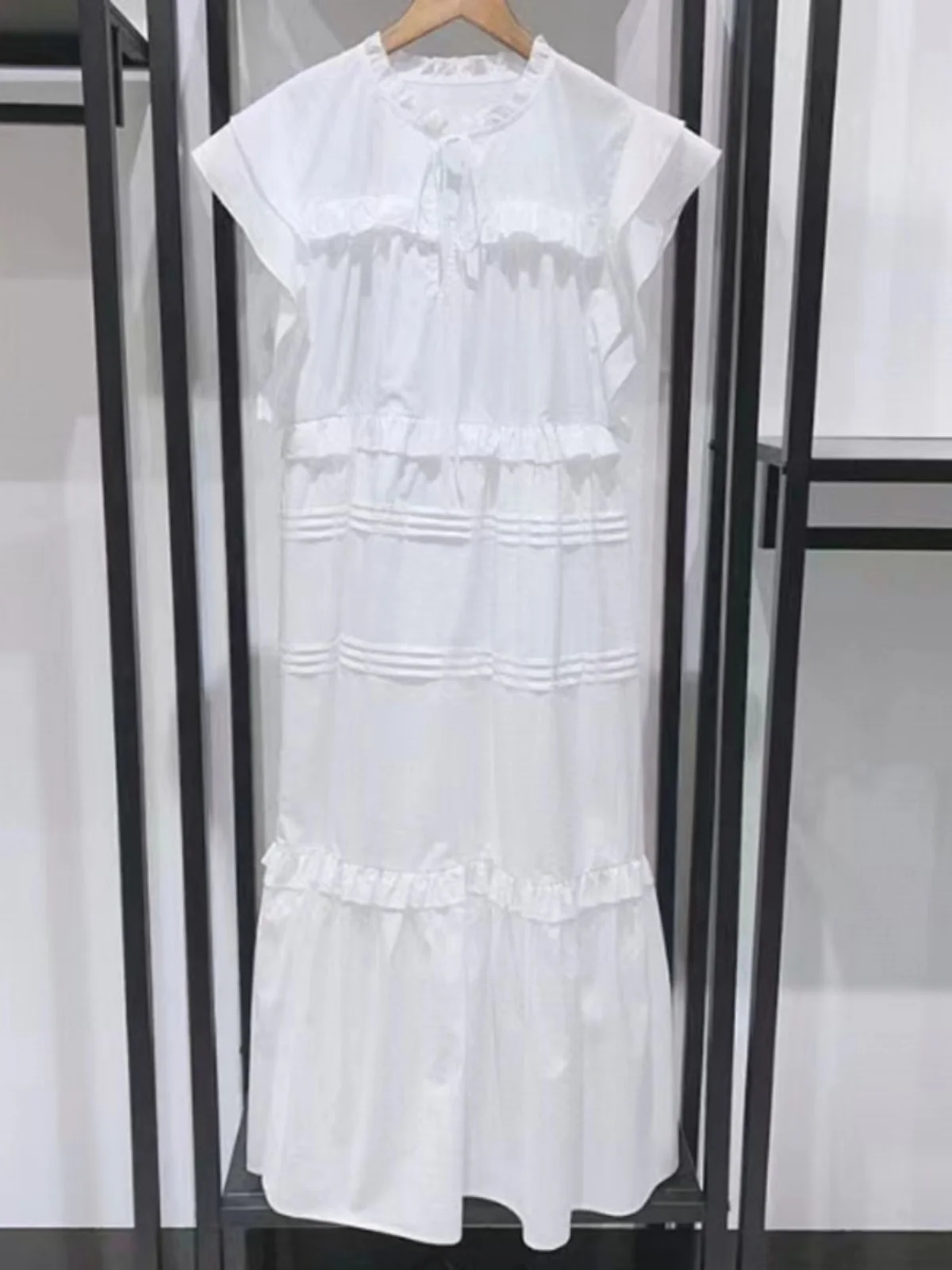 Summer Vaion Sle Loose Women's Dr Pure Color Svel Floral  Hooded Dr Casual Comfortable Cotton Dr