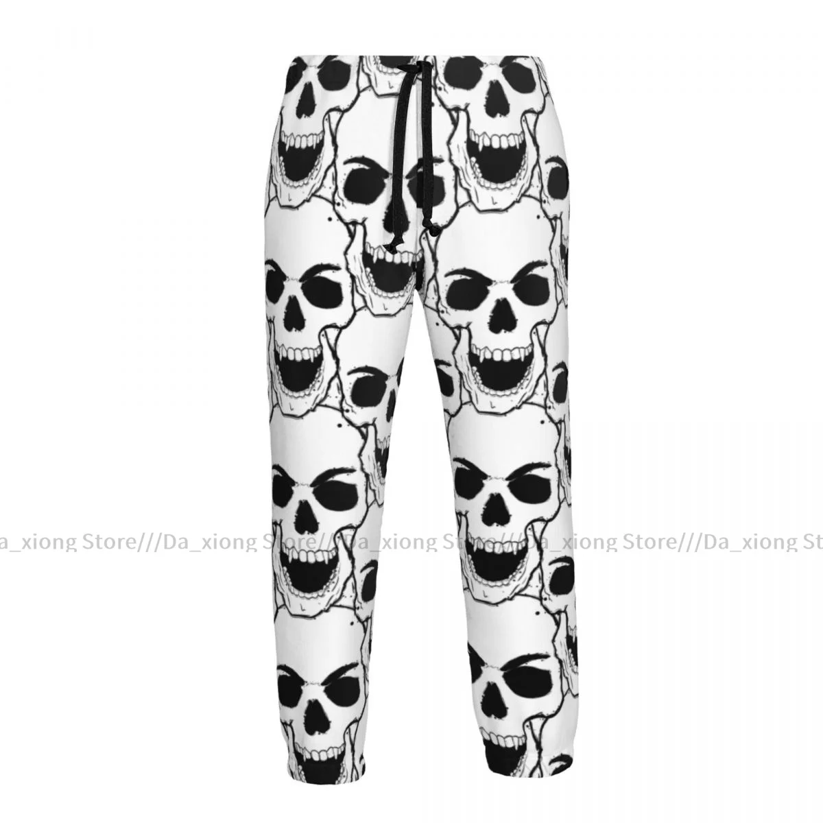 

Men Jogging Pants Streetwear Loose Casual Trouser Hand Drawn Skulls Man Pants Sweatpants