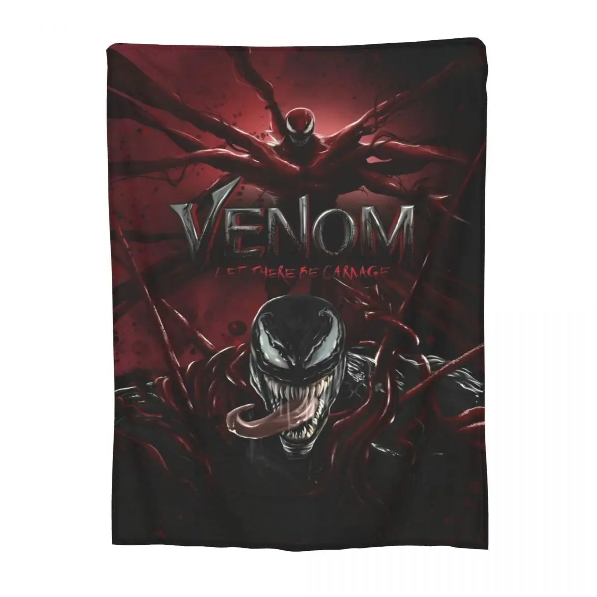 

2024 Venom The Last Dance 2024 Movie Accessories Blanket Soft Flannel Throw Blankets Cozy Bedspread