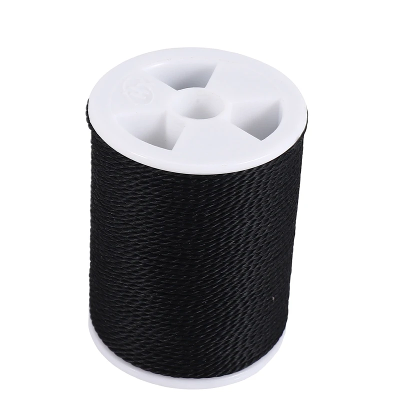 Roll Black Waxed Cotton Necklace Beads Cord String 1mm