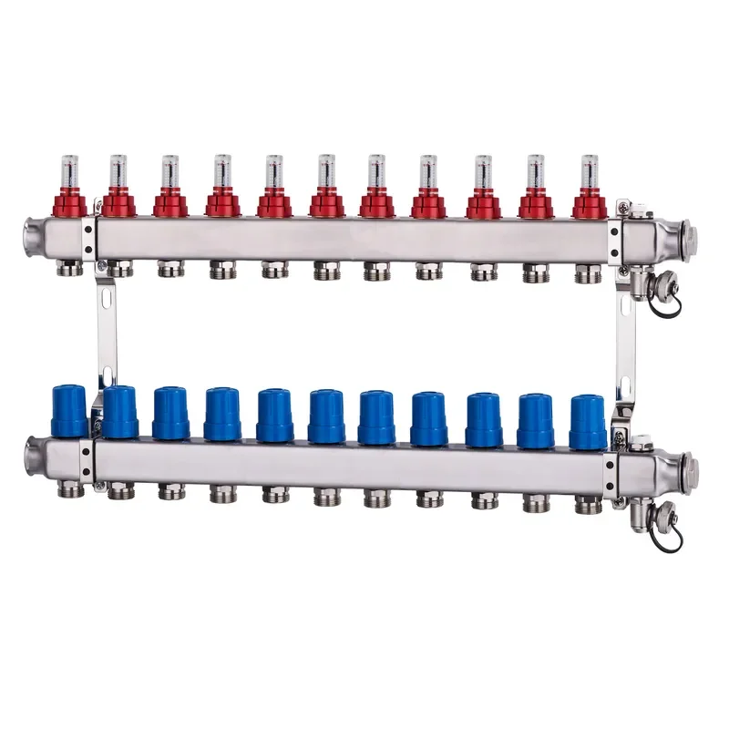 Hydronic Underfloor Heating 8 Loop Manifold