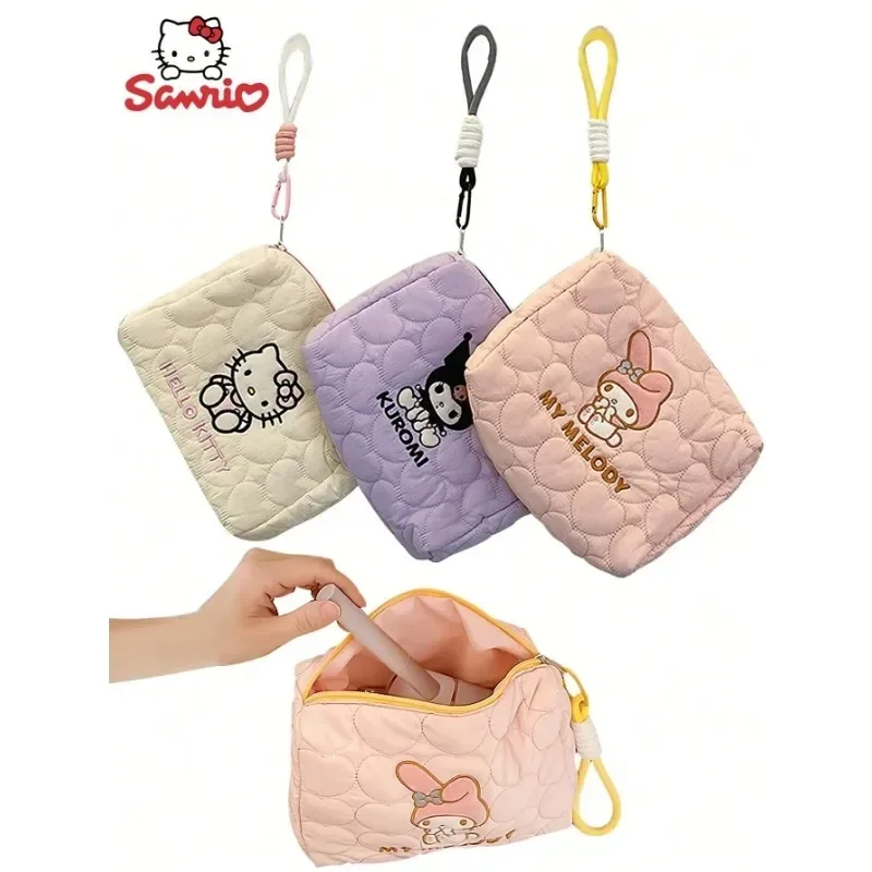 

Sanrio Hello Kitty Kawaii Authentic Cartoon KT Cat Decorative Accessories Handbag Gift Cute Storage Wallet Holding Cosmetic Bag