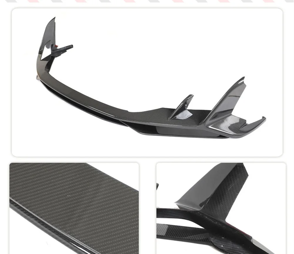 Dry Carbon  Front Bumper Lip Body Kit Splitters Aprons Cup Flaps Cover For Audi R8 V10 GT Performance Coupe 2021-2023 Body Kit