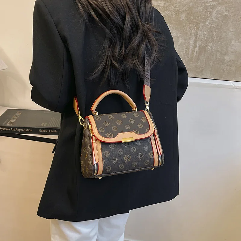 

​​Luxury Vintage Pattern Tote Bag For Women High Quality New Large Capacity Shoulder Crossbody Bag For Daily Use Essential