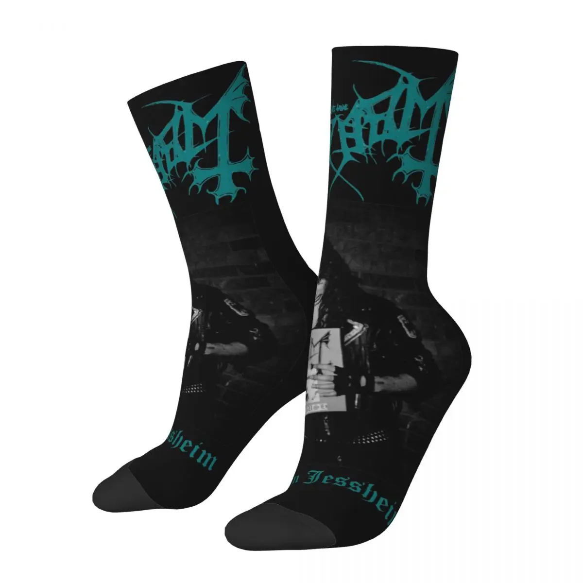 All Season Retro Women Men Mayhem Live In Jessheim Black Metal Crew Socks Merchandise Print Socks Cute Best Gift Idea