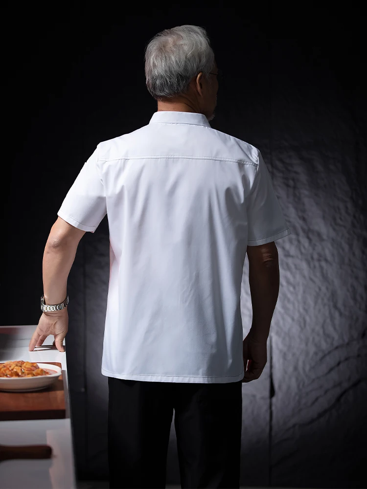 Chef Uniform Unisex Kok Werkkleding Hotel Keuken Werk Kostuum Uniformen Kok Shirt voor Mannelijke Chef's Jas Ober Overalls